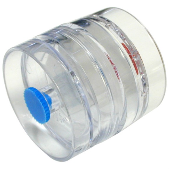 Preloaded PVC Filter, GLA-5000, 5.0 µm, 25 mm, traditional-style, 3-pc cassette, support pad, pre-banded, pk/50