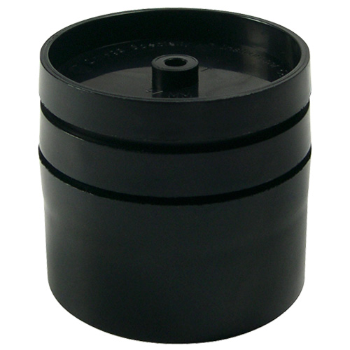 3 piece, standard; Polypropylene, conductive black