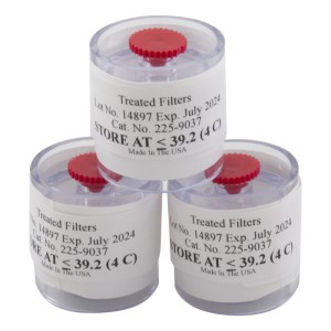 Coated Quartz Filters (R-100) Preloaded in Cassettes, 25 mm, TiOSO(4)