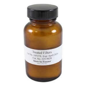 Coated Filters, Glass Fiber Treated with veratrylamine, in jar, pk/10