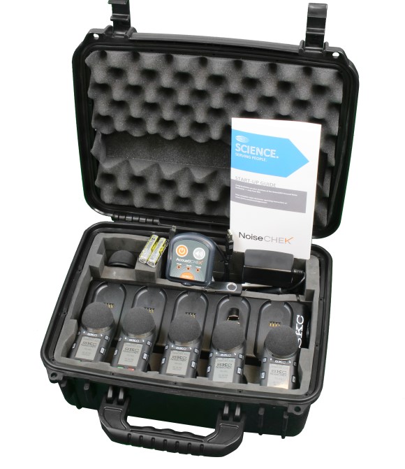 NoiseCHEK IS Noise Dosimeter  5-pack Kit with Class 2 Calibrator