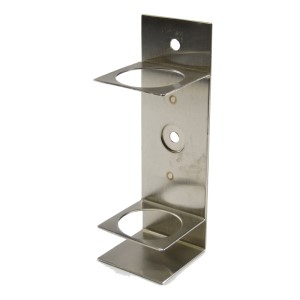 Holder, for Glass Midget Impinger, Single, Stainless Steel