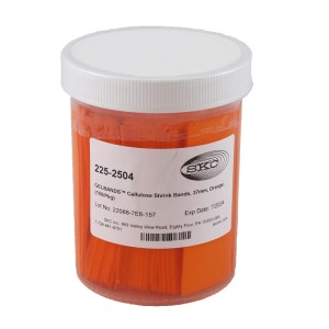Shrink Bands, Orange, 37 mm, pk/100