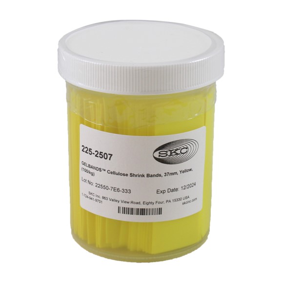 Shrink Bands, Yellow, 37 mm, pk/1000