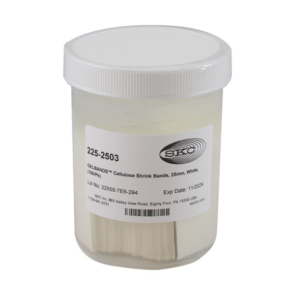 Shrink Bands, White, 25 mm, pk/100