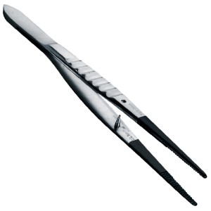 PTFE Coated Stainless Steel Forceps, Non-serrated