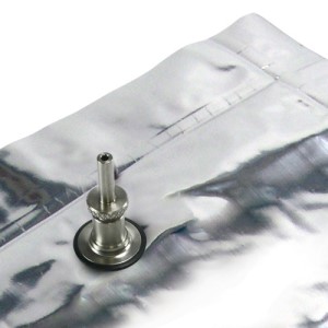FlexFoil PLUS Sample Bags, 3 Liters, Single Stainless Steel Fitting
