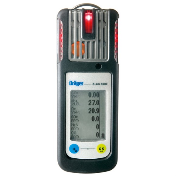 X-am 5600 Gas Detector Rechargeable Kit, IR, CO2, O2 