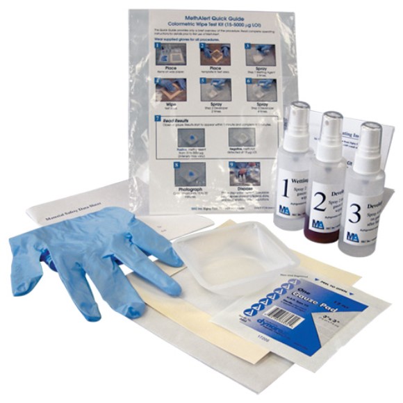 MethAlert Colorimetric Wipe Kit, Qualitative